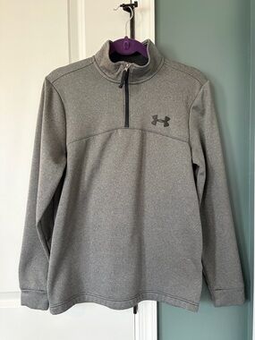 Under Armour Men's Gray 1/4 Zip Performance Jacket